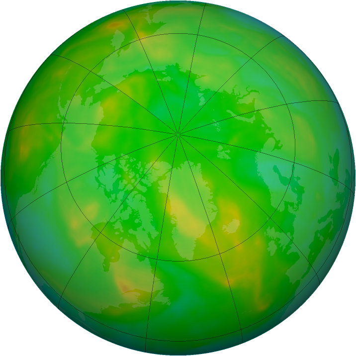 Arctic ozone map for 01 July 2006